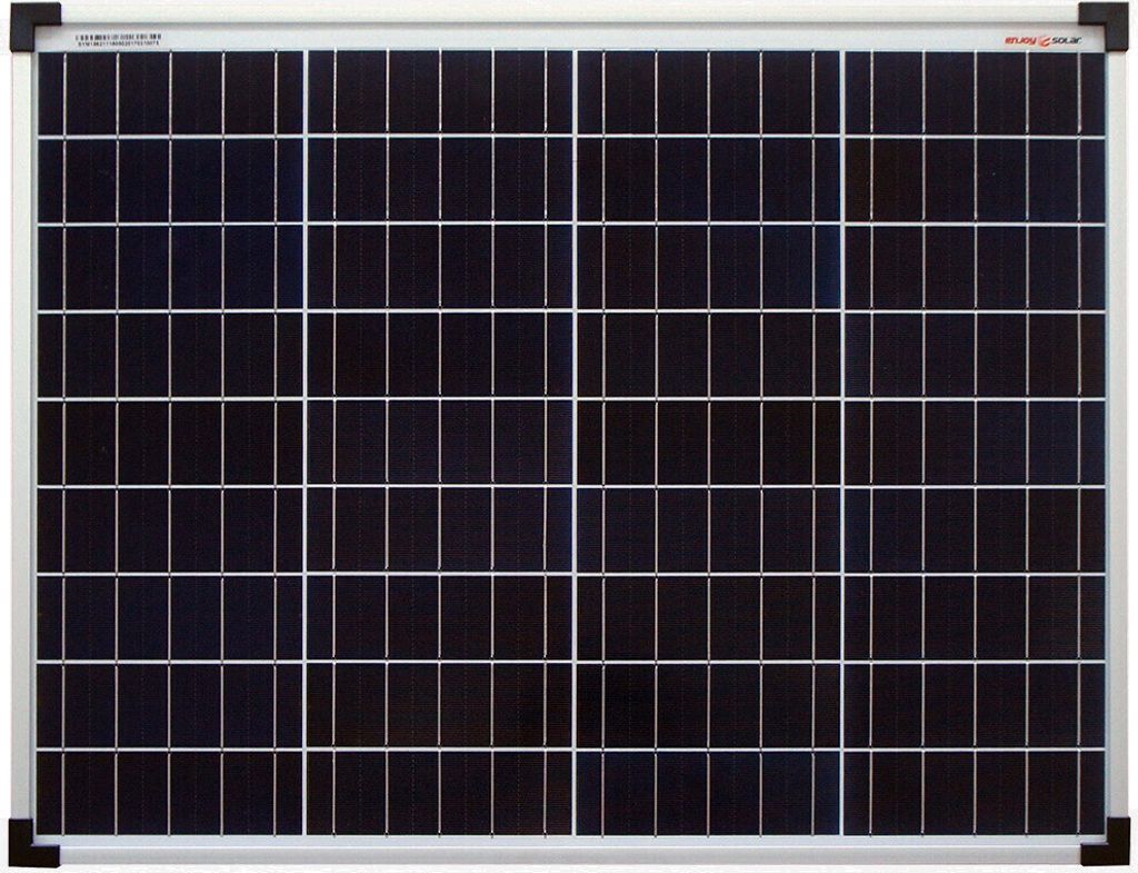 enjoy solar® Solarpanel polykristallines Solarmodul 50W Produktbild 