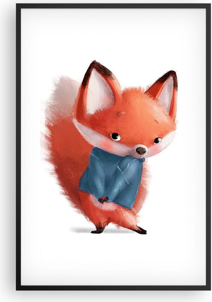 Gerahmtes Poster - Schwarzer Rahmen - Klein November Kind - 61x91,5 cm - Wand Bild - Wanddeko - Wandbilder - Kunstposter - Wandposter - Bilderrahme...