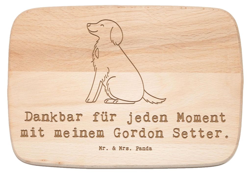 Mr. & Mrs. Panda Schneidebrett Gordon Setter Moment - Transparent - Geschenk, Frühstücksbrett, Holzbrett, jausenbrett, Frühstücksbrettchen, She...
