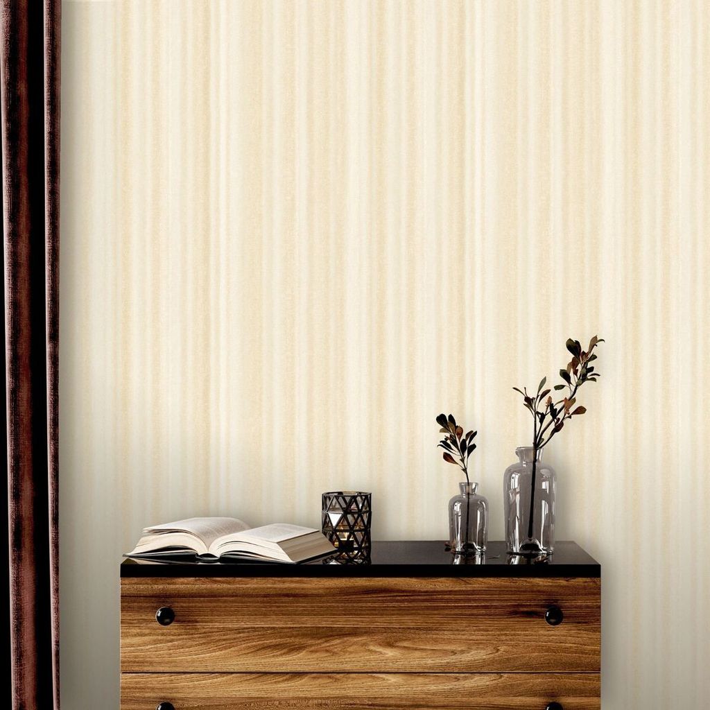 Rasch - Tapete "Ravella", gestreift AG3531 (10 m x 53 cm) (Gold)