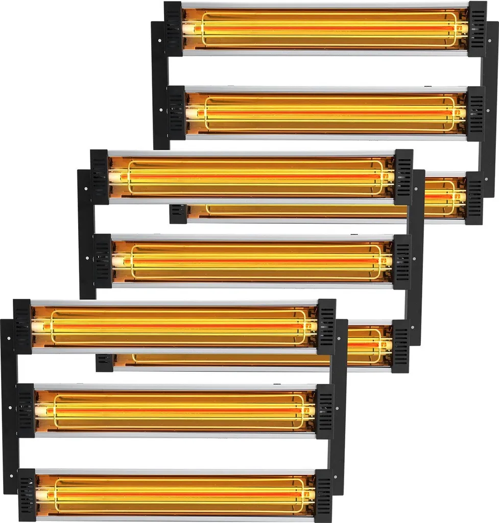 Séchoir à peinture infrarouge 3kW - Lampe de séchage 3 panneaux