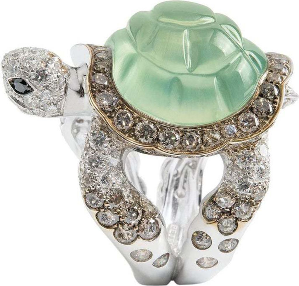 Mode Frauen Strass Intarsien Schildkröte Ring Hochzeit Verlobung Schmuck Geschenk-US 9