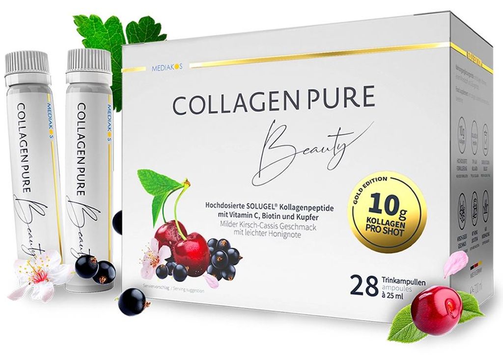 Collagen Pure Beauty Gold Edition m.10 g Kollagen 28X25 ml