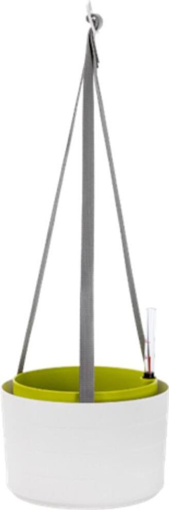 Hängeampel Berberis 26 cm weiß/grün mit Bewässerung