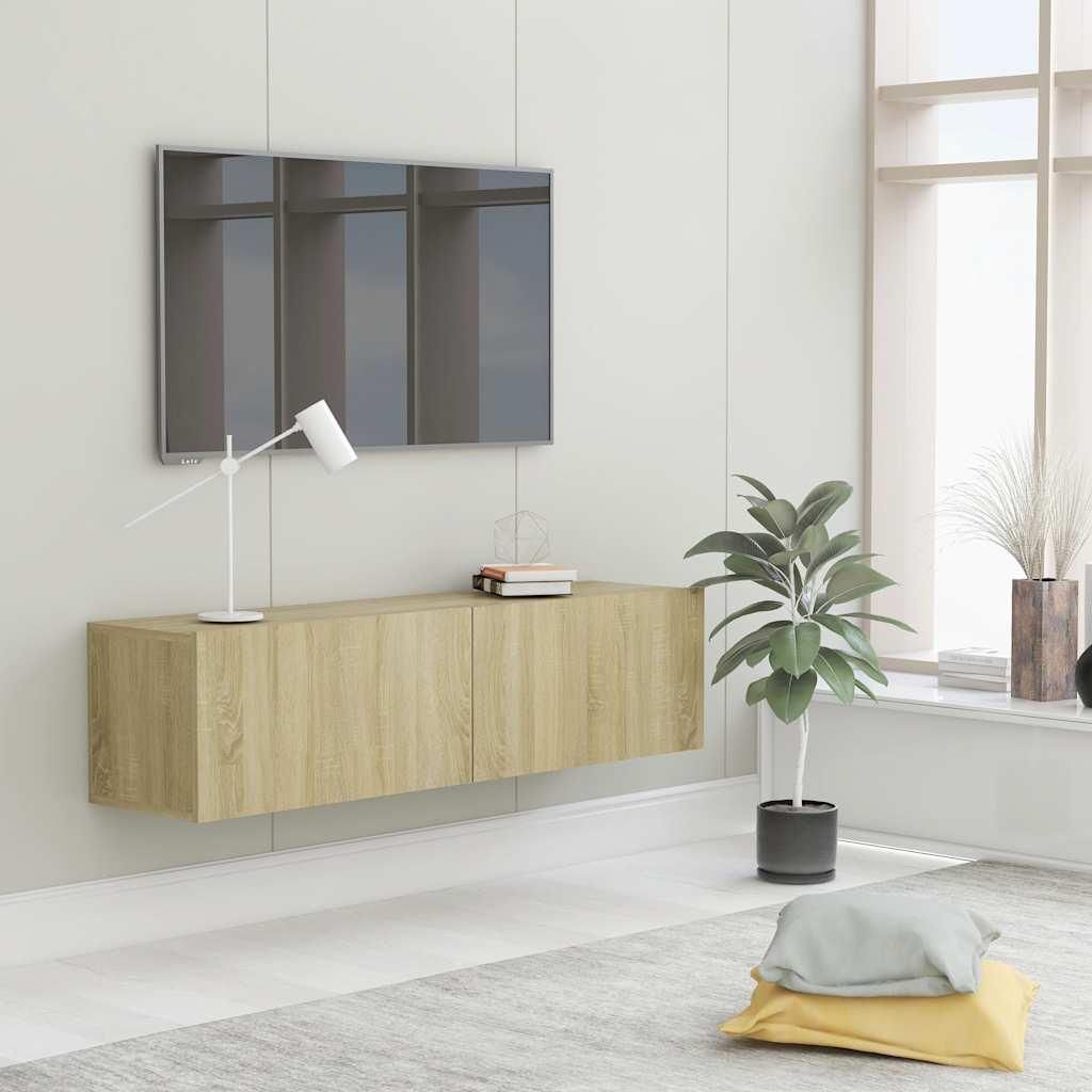 TV-Schrank Sonoma-Eiche 120x30x30 cm Holzwerkstoff Produktbild 