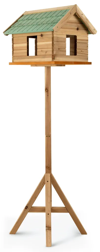 Nichoir sur pied avec fenêtre Moorland VH2 pour oiseaux de jardin 135cm