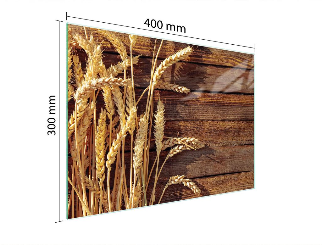 Schneidebrett Herdabdeckplatte Multiglasschneidplatte 40x30 cm Müsli Holz