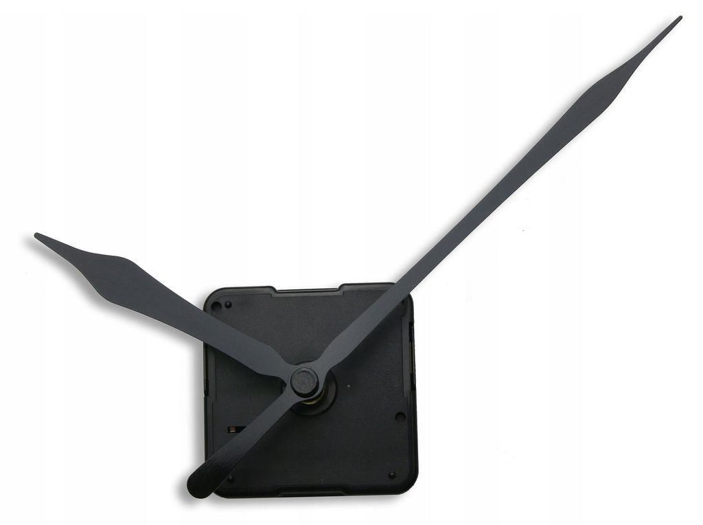 Geräuschloser Quarzmechanismus Zeiger BLACK 13,5 cm, Produktbild 