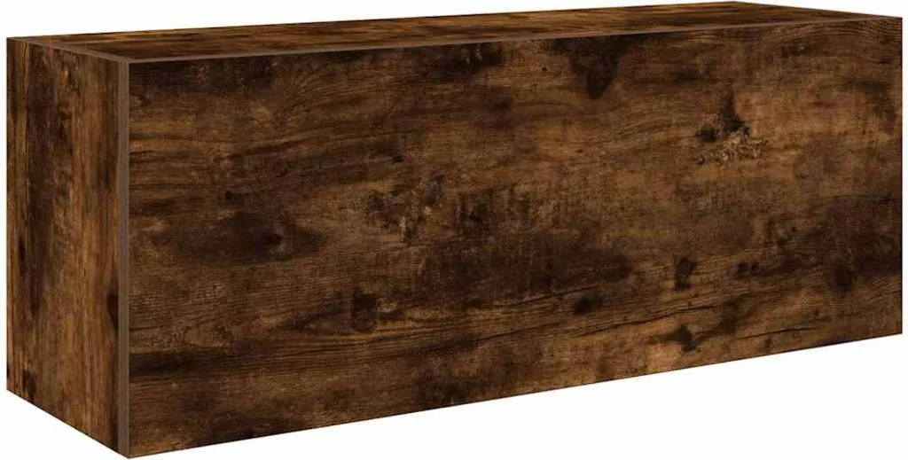 vidaXL Armadio a muro per bagno in rovere fumé 80x25x30 cm materiale a base di legno