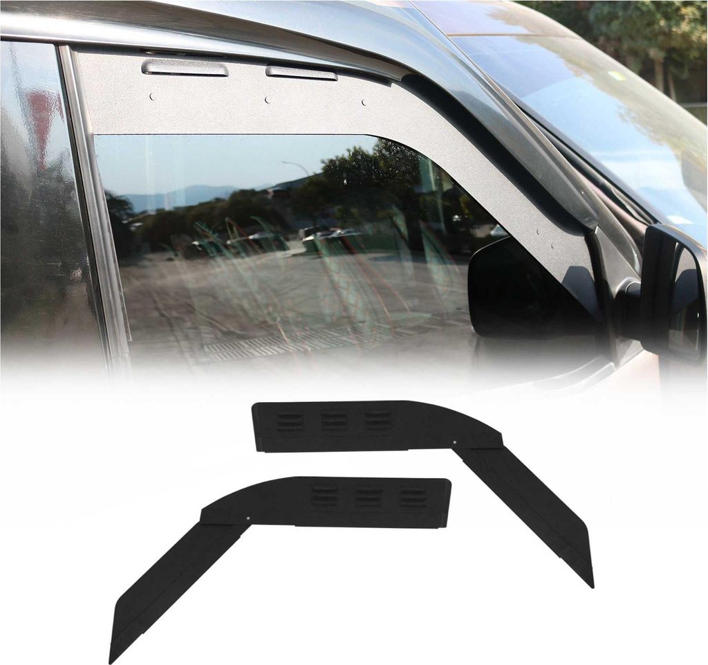 Lüftungsgitter Be & Entlüftung für VW Transporter T4 1990-2003 Alu Schwarz 2tlg