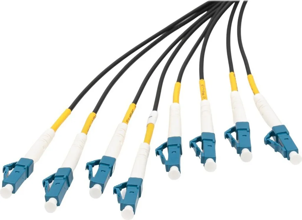 Câble Fibre Optique 75m OS2 DIGITUS LC-UPC à Faible Perte et Haute Vitesse