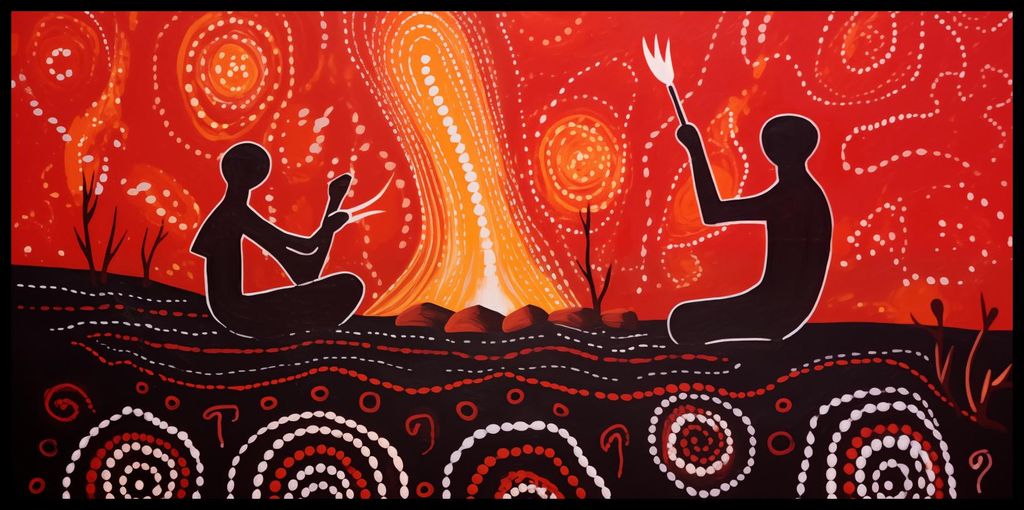 Plakat 91,3x44,5cm Tanz für den Gott des Feuers