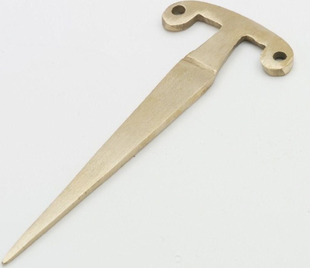 Kerzenlochbohrer Messing Gold (Länge 11 cm)