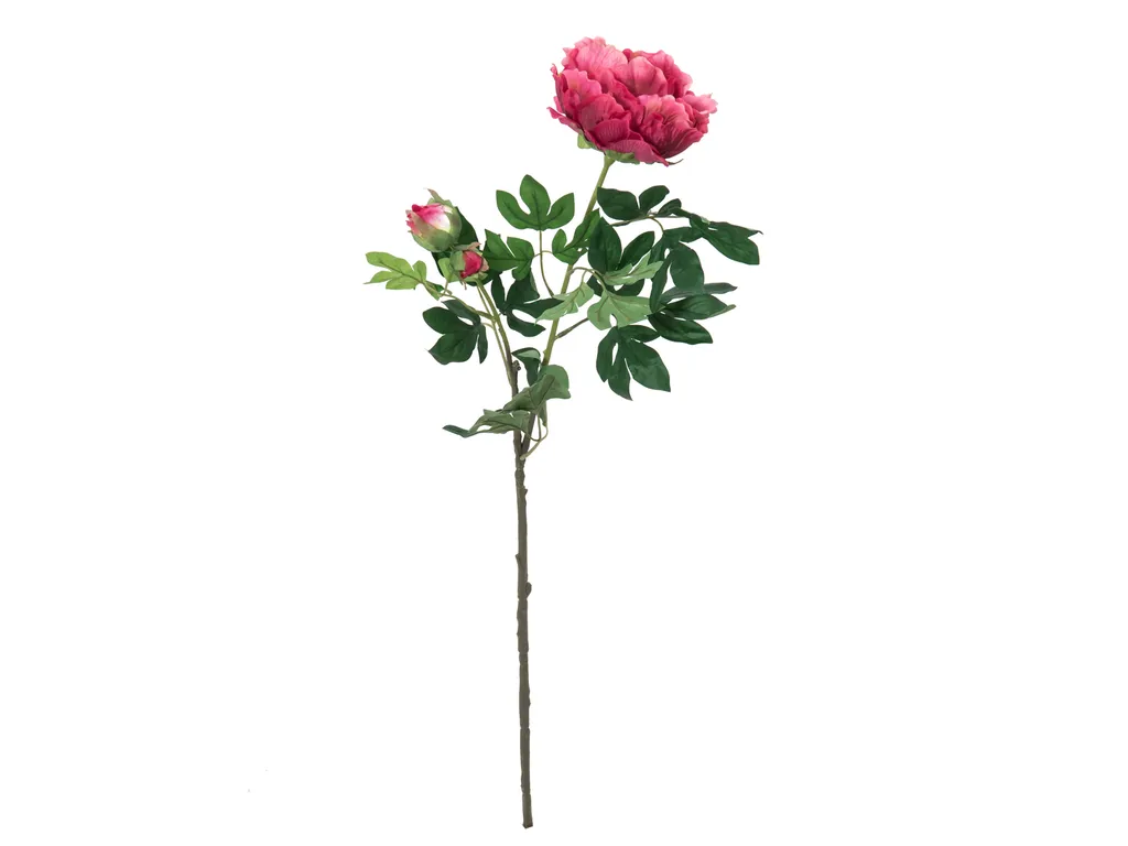 Grande pivoine artificielle magenta 100cm pour décoration d'intérieur