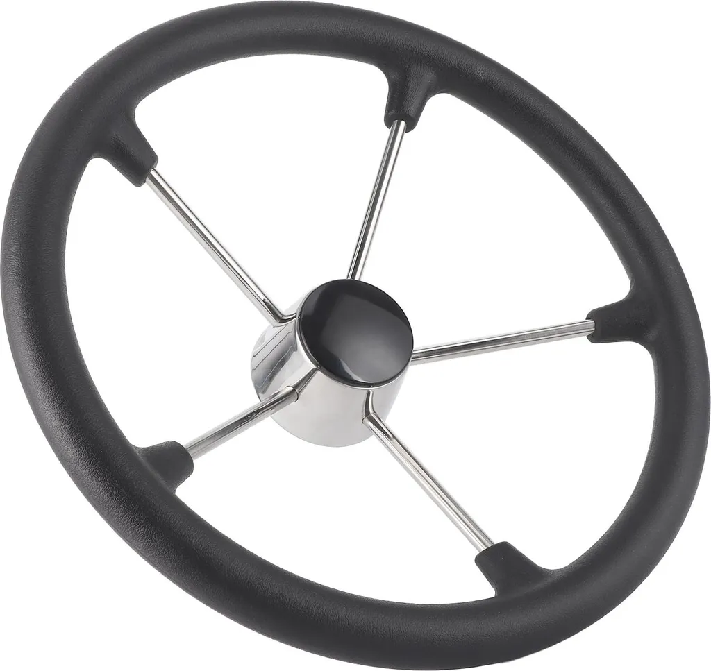 Barre de bateau inox 394mm avec grip de confort PU pour yacht et boat