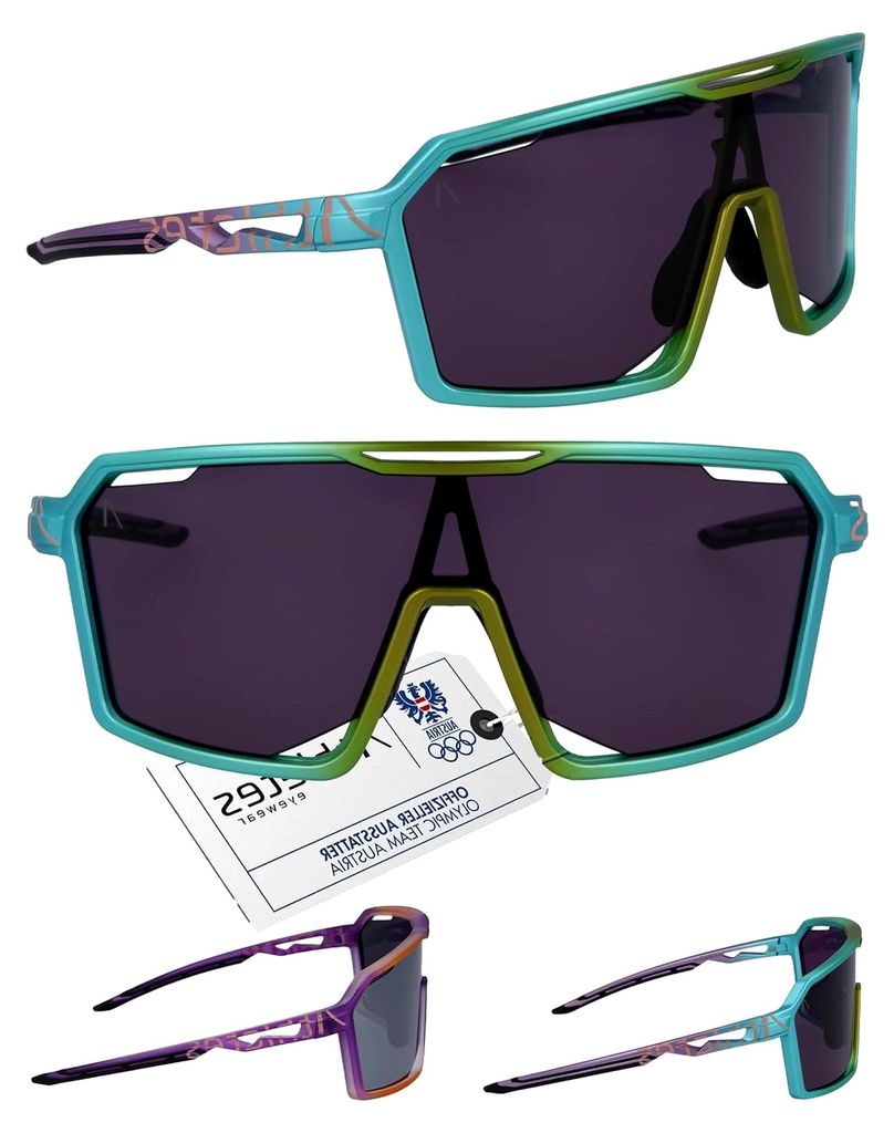 Fahrradbrille für Herren - Sportbrille mit UV400 und Anti-Kratzer-Schutz - FRESH