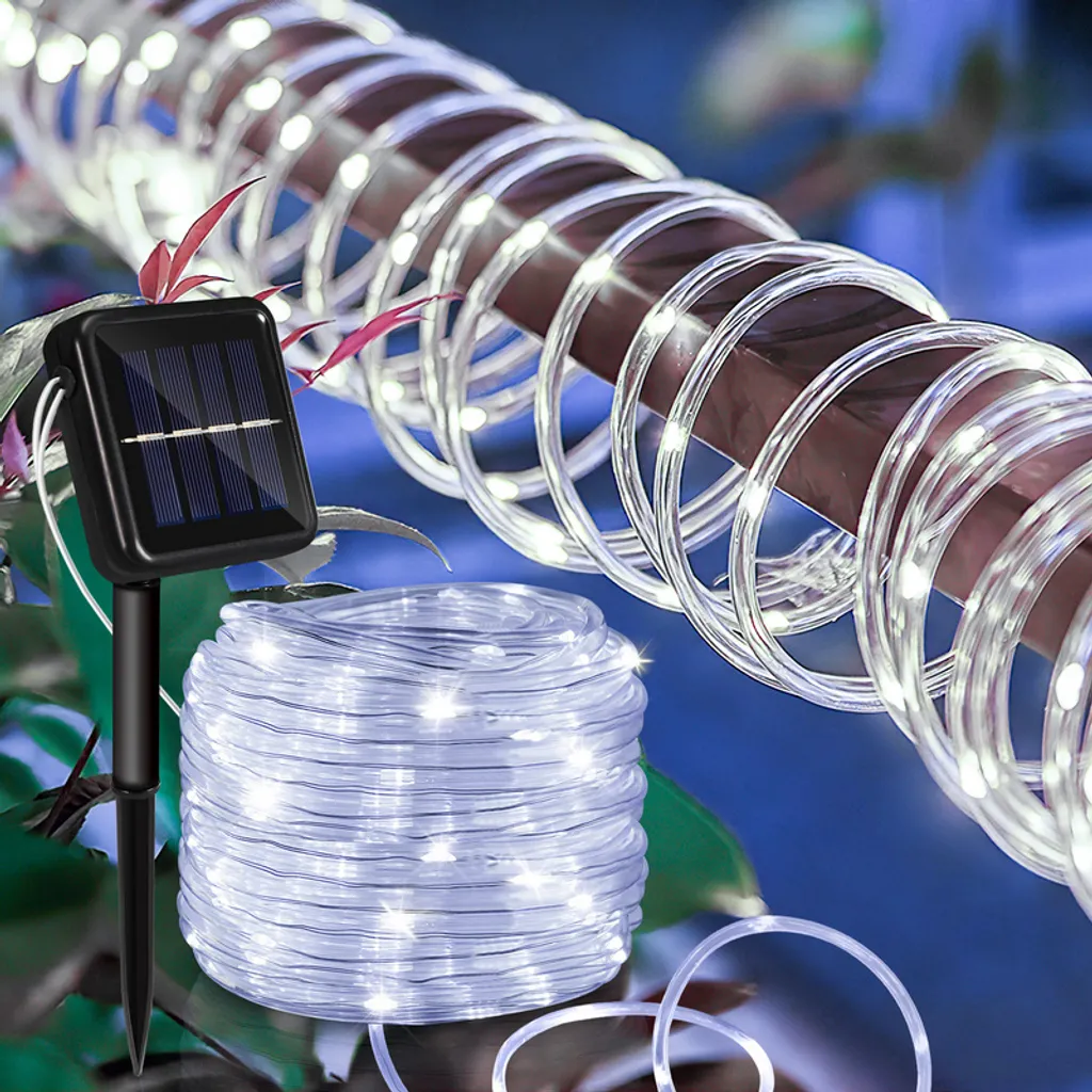TolleTour 22 M luci solari fiabe LED 8 modalità di luce festa giardino interno esterno decorazione luci di Natale