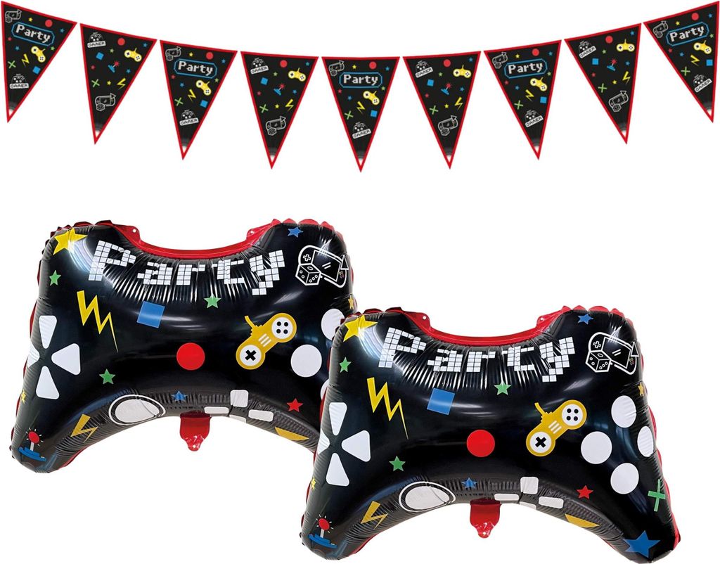 3-tlg. Gaming Party Set für Kindergeburtstag