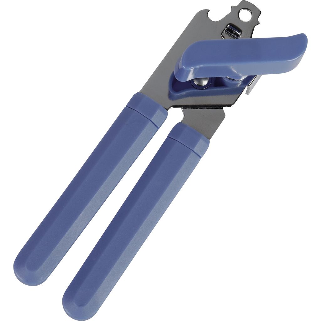 Dosenöffner rostfrei blauer Griff Produktbild 