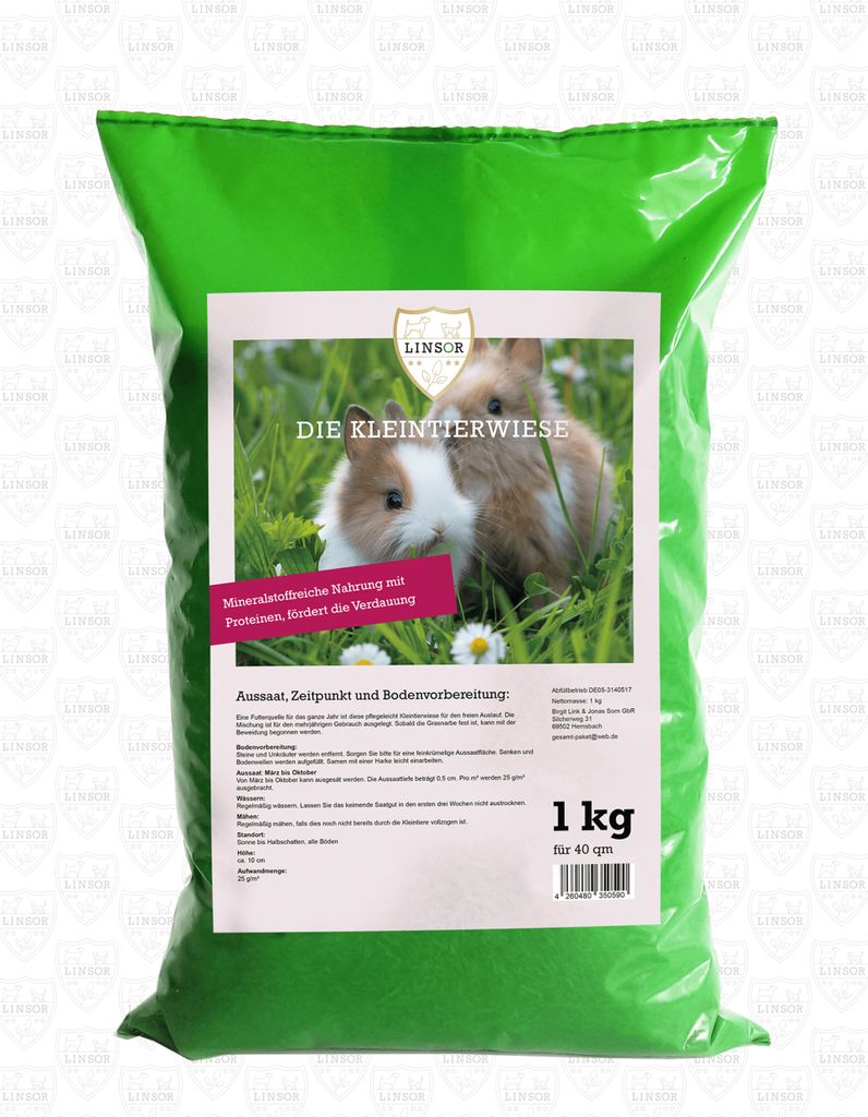 Kleintierwiese Samen 1kg – Futterwiese für Kaninchen Produktbild 