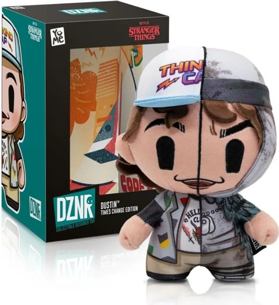 Peluche Stranger Things DZNR Dustin de 25 cm aux finitions premium