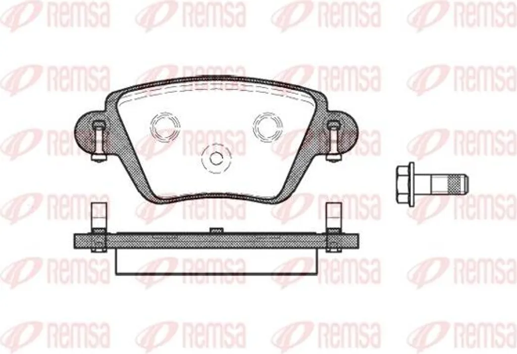Plaquettes de frein REMSA 0777.10 pour Jaguar X-Type et Renault Kangoo