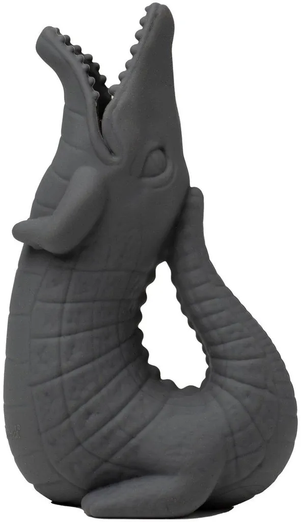 Arrosoir de plage enfant Scrunch Crocodile en silicone incassable gris