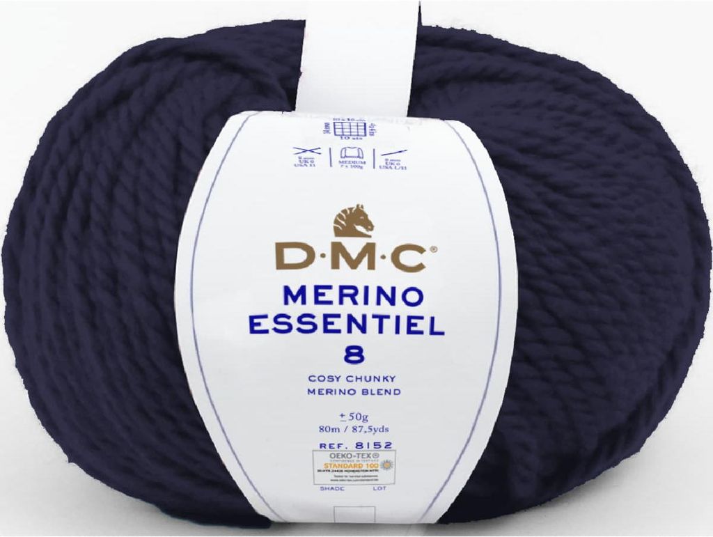 DMC Merino Essentiel-8 – das dickste Garn der Merino-Familie 55 % Wolle & 45 %.Polyacryl (Color 852)