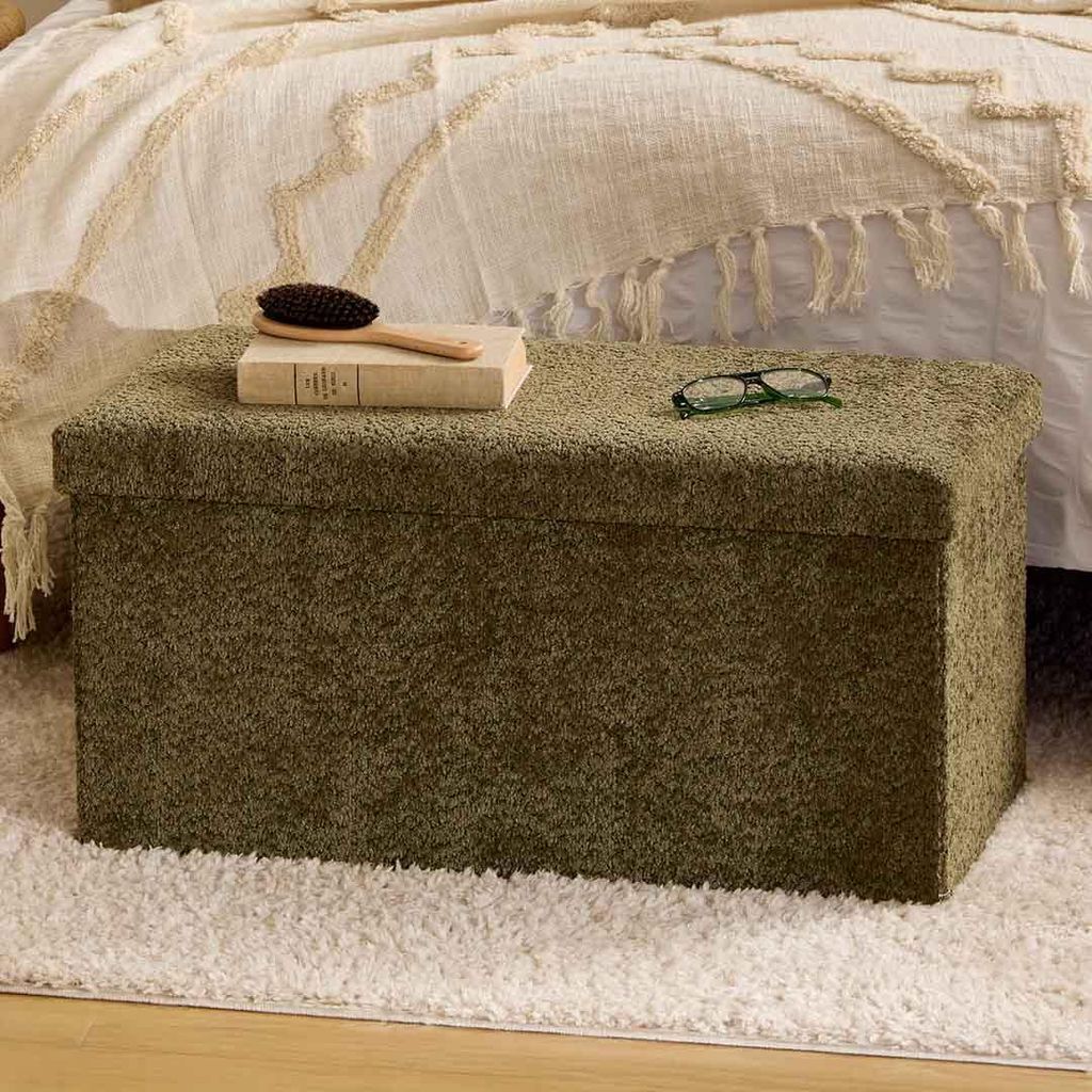 Eazy Living Pouf + Aufbewahrungsbox Eden Grün Produktbild 