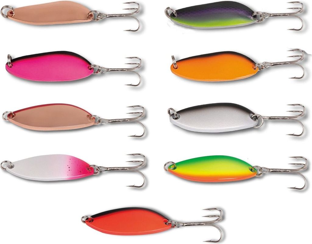 Paladin Meerforellenblinker - Blinker zum Meerforellenangeln, Länge / Gewicht:5.5cm - 21g, Farbe:pink-weiß glitter/ pink-weiß glitter