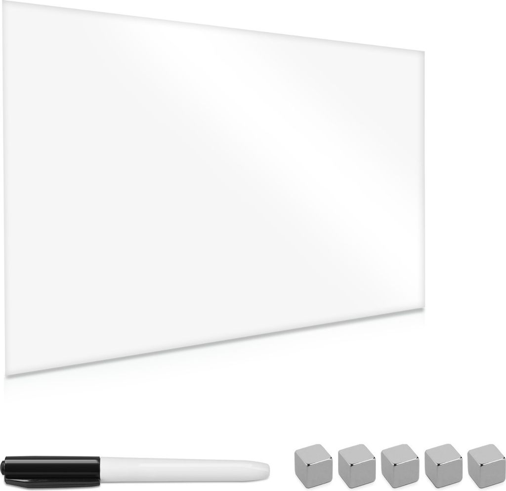 Navaris Magnettafel Magnetboard aus Glas - 60x40 cm Tafel Produktbild 