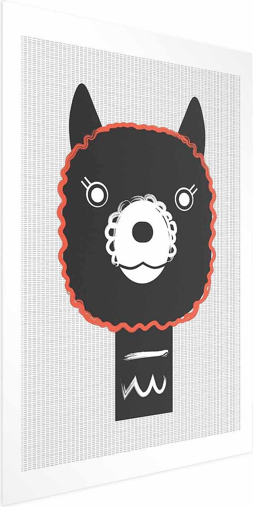 Posterpapier Poster - Decorative Alpaca 40x60 cm Für Kinder e-A-0116-ao-a