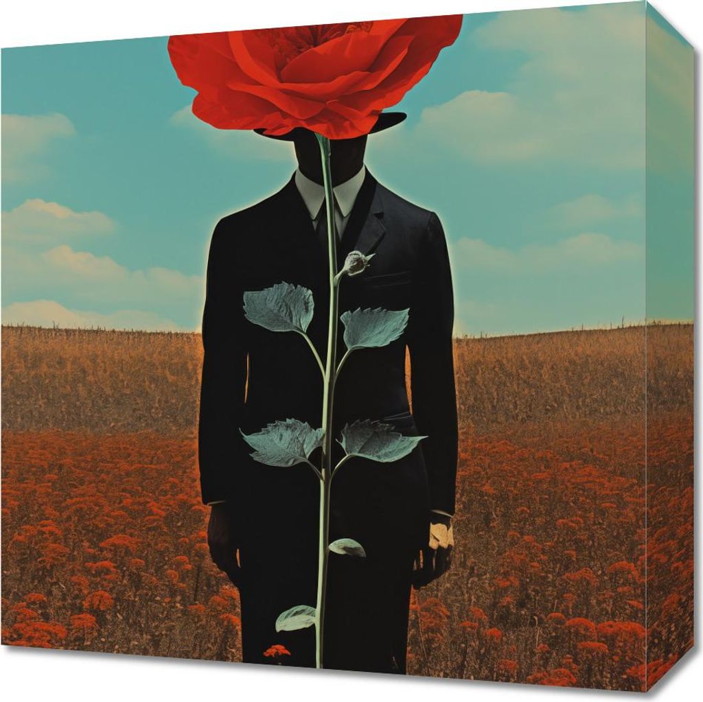 Bild 40x40cm Beobachter hinter dem Mac