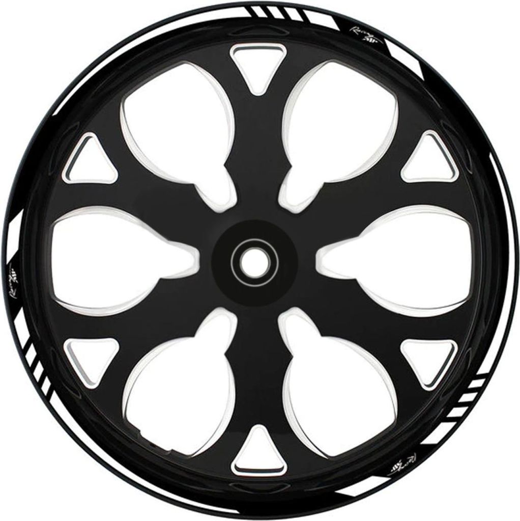 Motorrad Felgenrandaufkleber Style Racing für 17 Zoll Felgen weiß