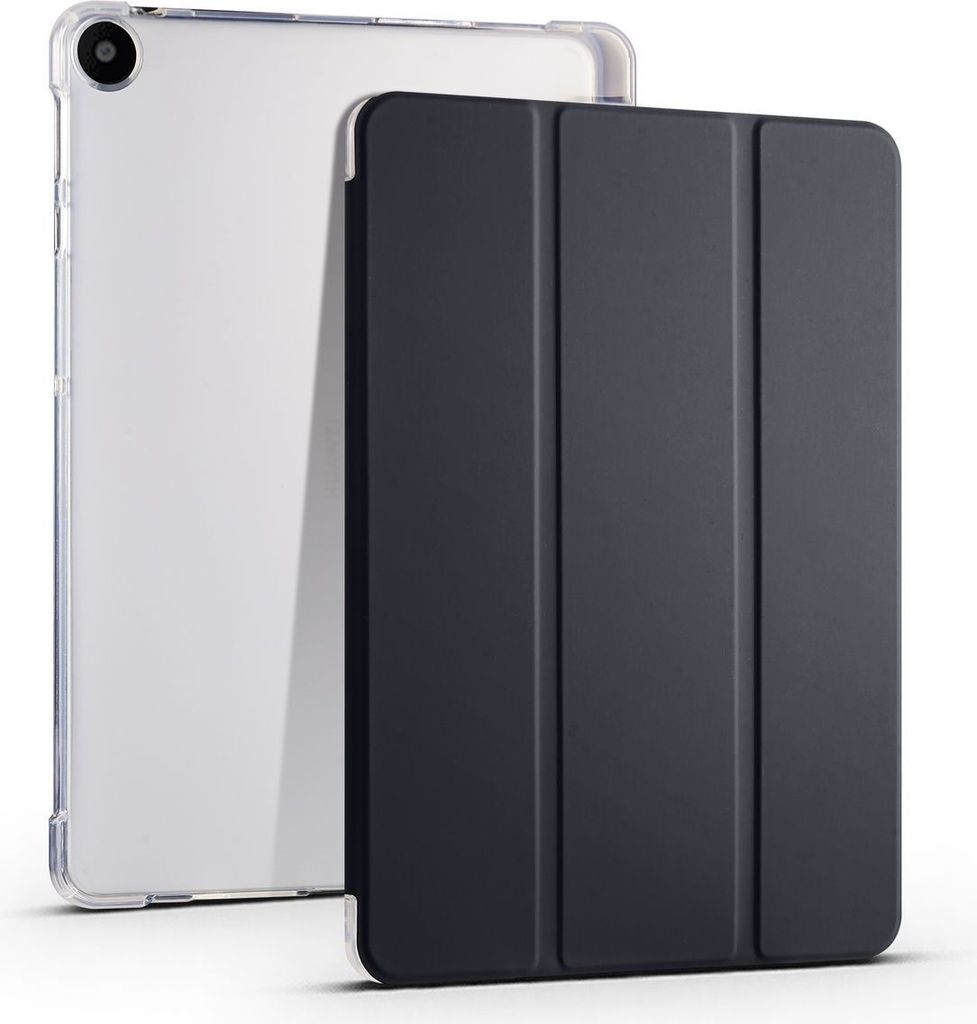Schutz Hülle für Huawei MatePad SE Tablet Case Smart Cover Tasche 3 Fold Bumper, Farbe:Schwarz