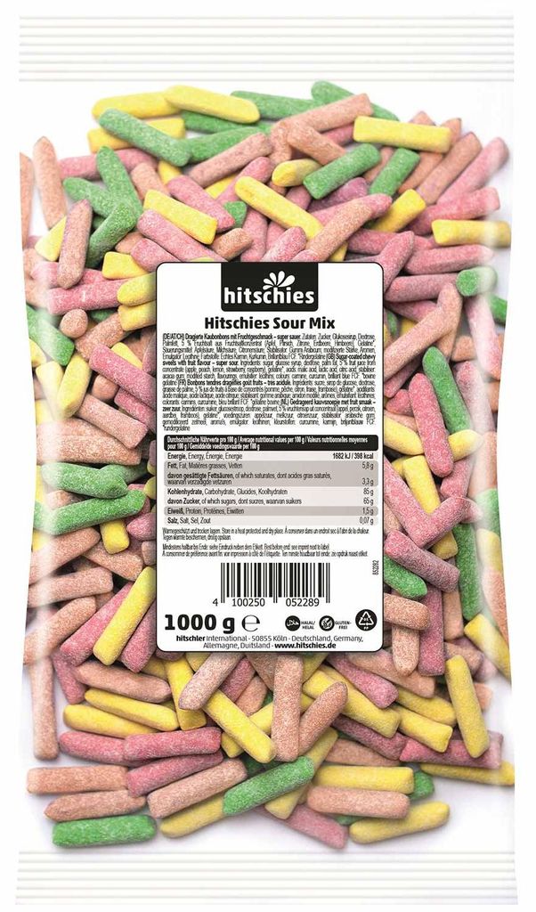 hitschies 325569 hitschies Sour Mix Kaubonbons 1,0 kg Imagen del producto 