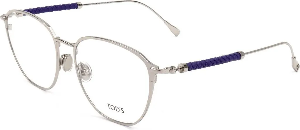 Tod's TO5236 Lunettes de vue légères en Palladium brillant 52-17-140