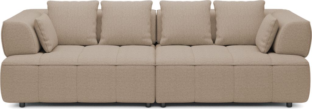 DomoHome AULA BigSofa Mit Verstellbarer Sitztiefe, Ohne Schlaffunktion, Verstellbare Rückenlehnen – Modernes Design, Hoher Komfort, Maße: 284x1...