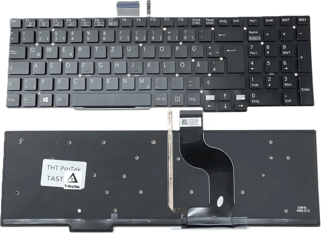Clavier Rétroéclairé Sans Cadre pour Sony Vaio SVT15 Haute Qualité