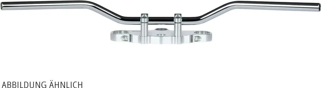 Guidon Moto pour Customisation Classic Low - Acier Noir TRW 22mm