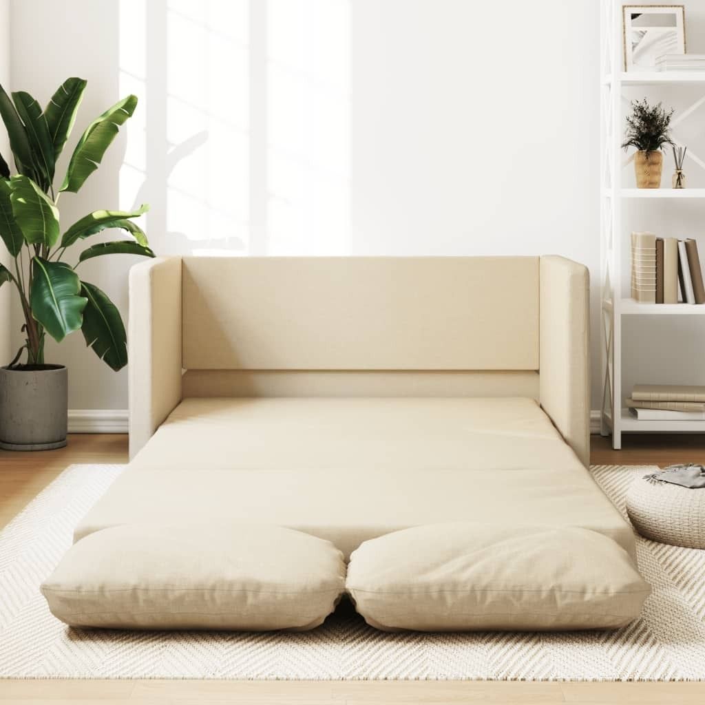 "2026 Promotion" Bodensofa mit Schlaffunktion Creme Produktbild 
