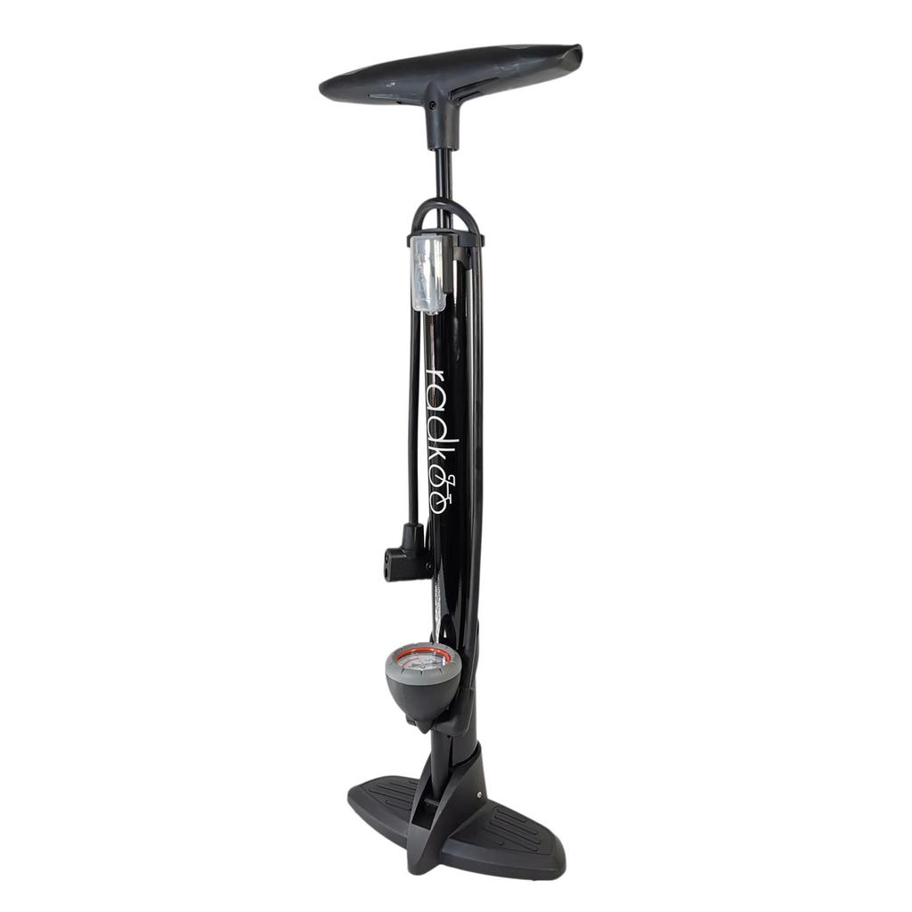 Luftpumpe Metall Fahrradpumpe 11 bar Standpumpe Manometer Produktbild 