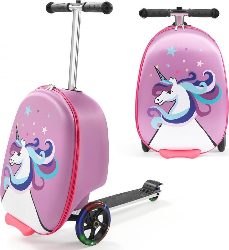 Rollerkoffer Kinder 20L, Max. 50kg - Reisekoffer Lila - Produktbild 