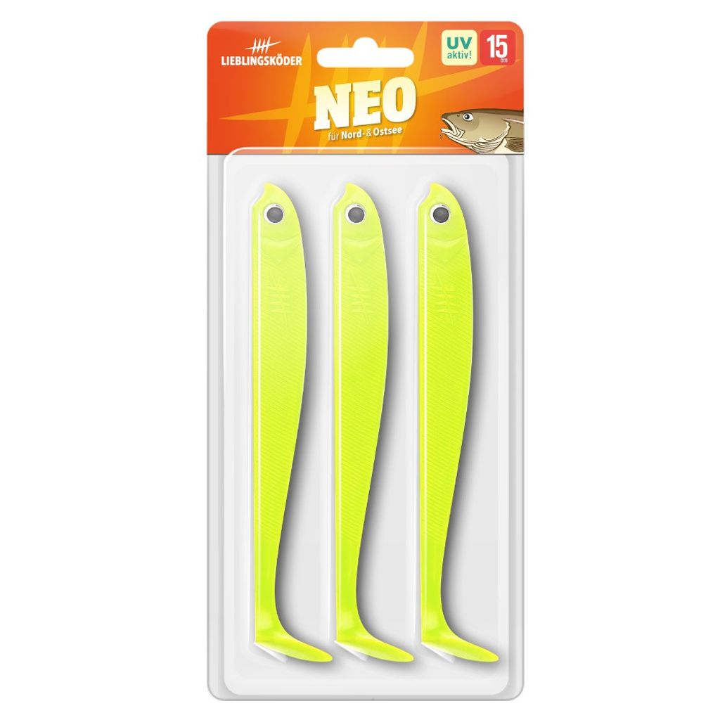Lieblingsköder Gummifisch Hechtköder (Neo) Farbe: Neo Produktbild 