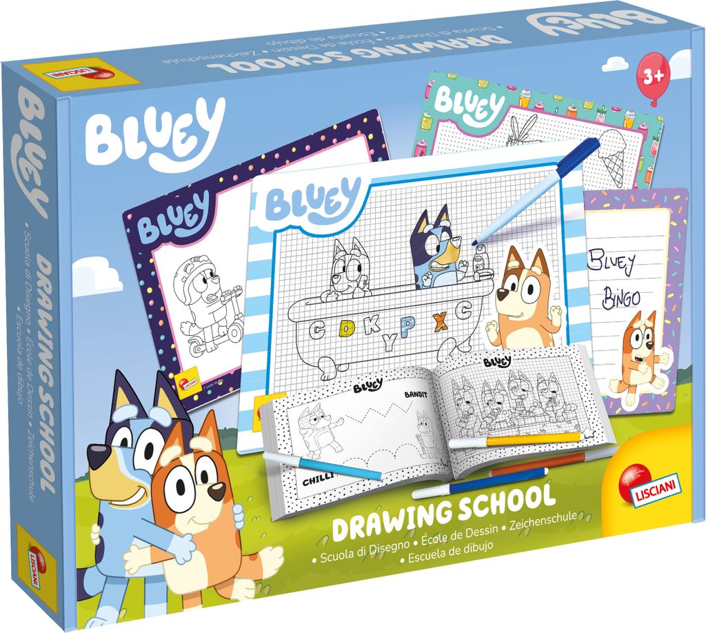 Lisciani 99382 - Scuola di disegno Bluey Set di tavole da Immagine del prodotto 