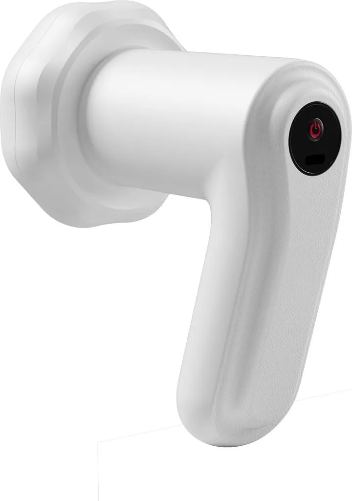 Appareil de massage 8 vitesses sans fil en ABS Blanc compact 14 cm