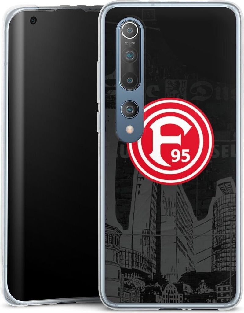 DeinDesign Handyhülle für Xiaomi Mi 10 Silikon Hülle Case Smartphone Schutzhülle Fortuna Düsseldorf Logo Offizielles Lizenzprodukt