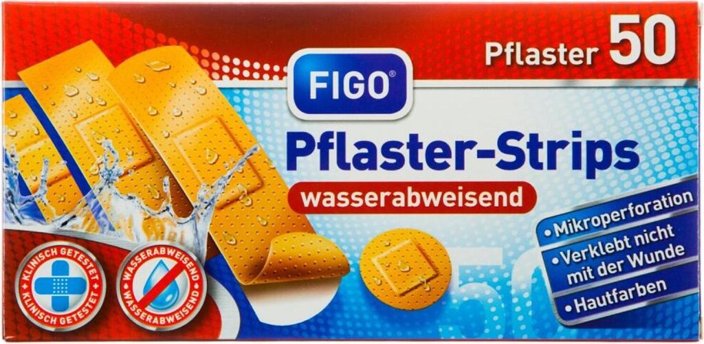 Figo, Plastry, 4 rozmiary, 50 sztuk  (PRODUKT Z NIEMIEC) Obrázok produktu 