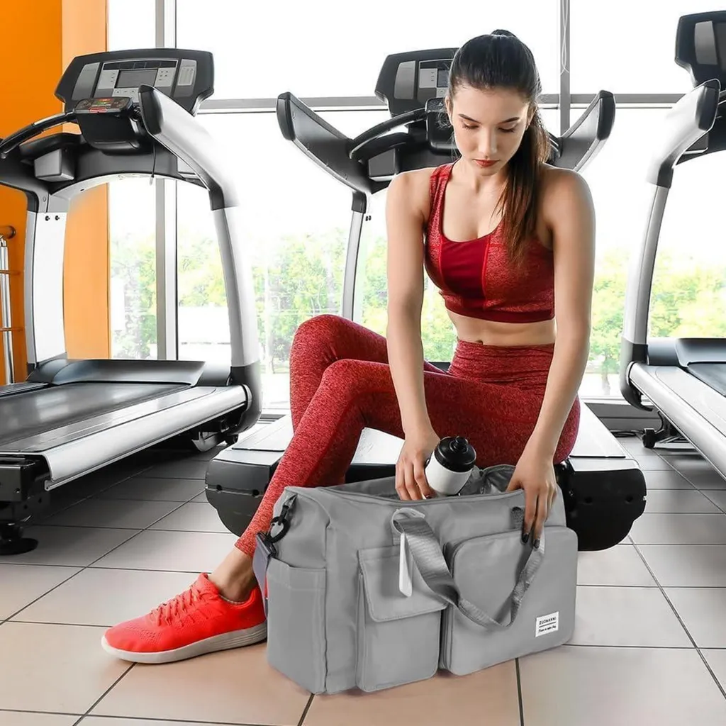 Flintronic 36L: Borsone Impermeabile Pieghevole Grigio con Tag - 8