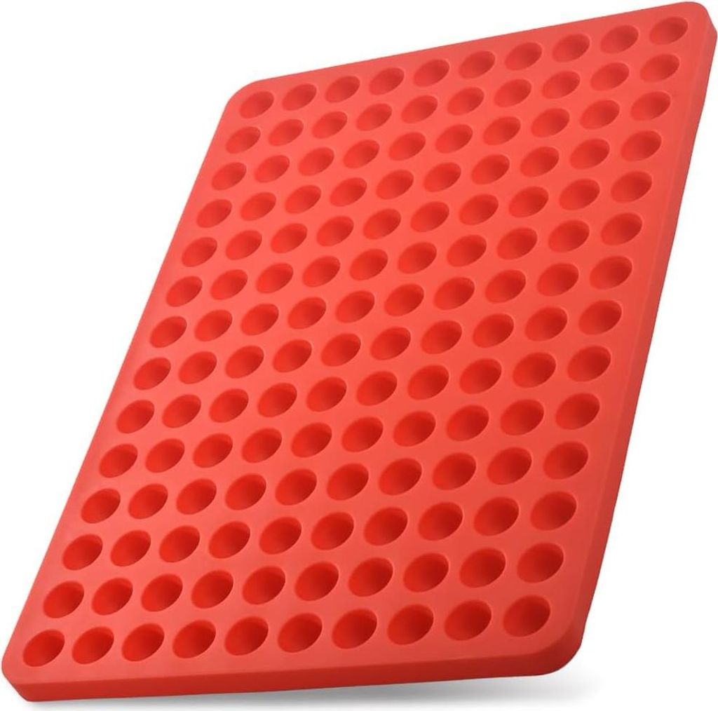 ionEgg 140 Fächer Halbkugel Silikonform, Gummibärchen Formen, Mini Hundeleckerli Pfanne, Backmatte, Runde Silikonunterlage für Ganache, Gelee, S...
